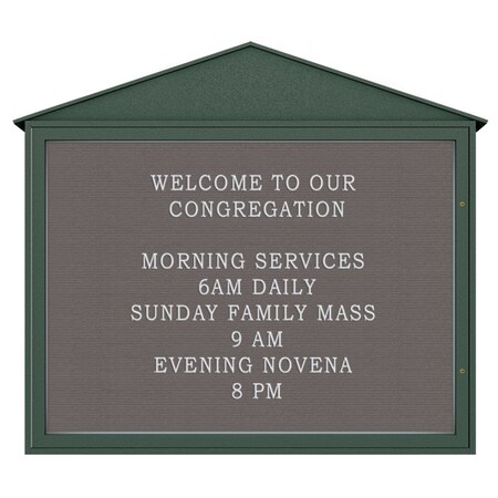 United Visual Products Indoor Enclosed Combo Board, 72"x36", Bronze Frame/Black Porc & Pearl UVCB7236BZ-BLKPORC-PEARL
